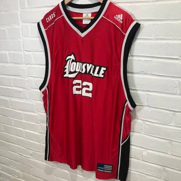 Adidas Louisville Cardinals #22 NCAA Basketball Jersey Reece Gaines Men's XL - Picture 3 of 7